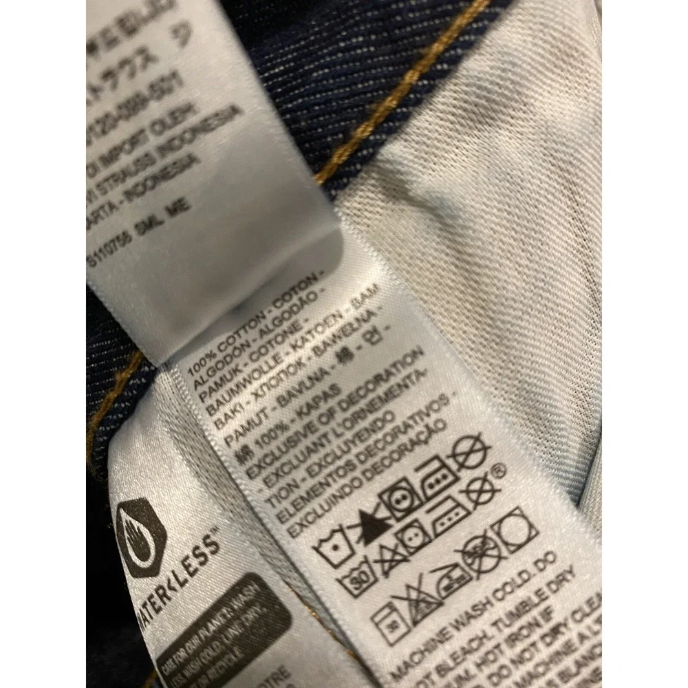 Vintage Levis 501 XX Jeans Mens 42x32 Blue Dark Wash Denim Straight Button Fly